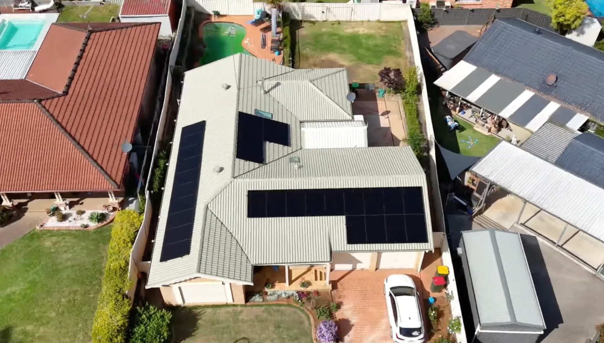 solar installed house